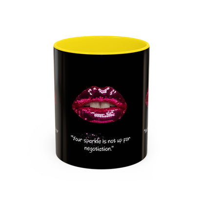 Sparkle Lips Accent Coffee Mug (11, 15oz)