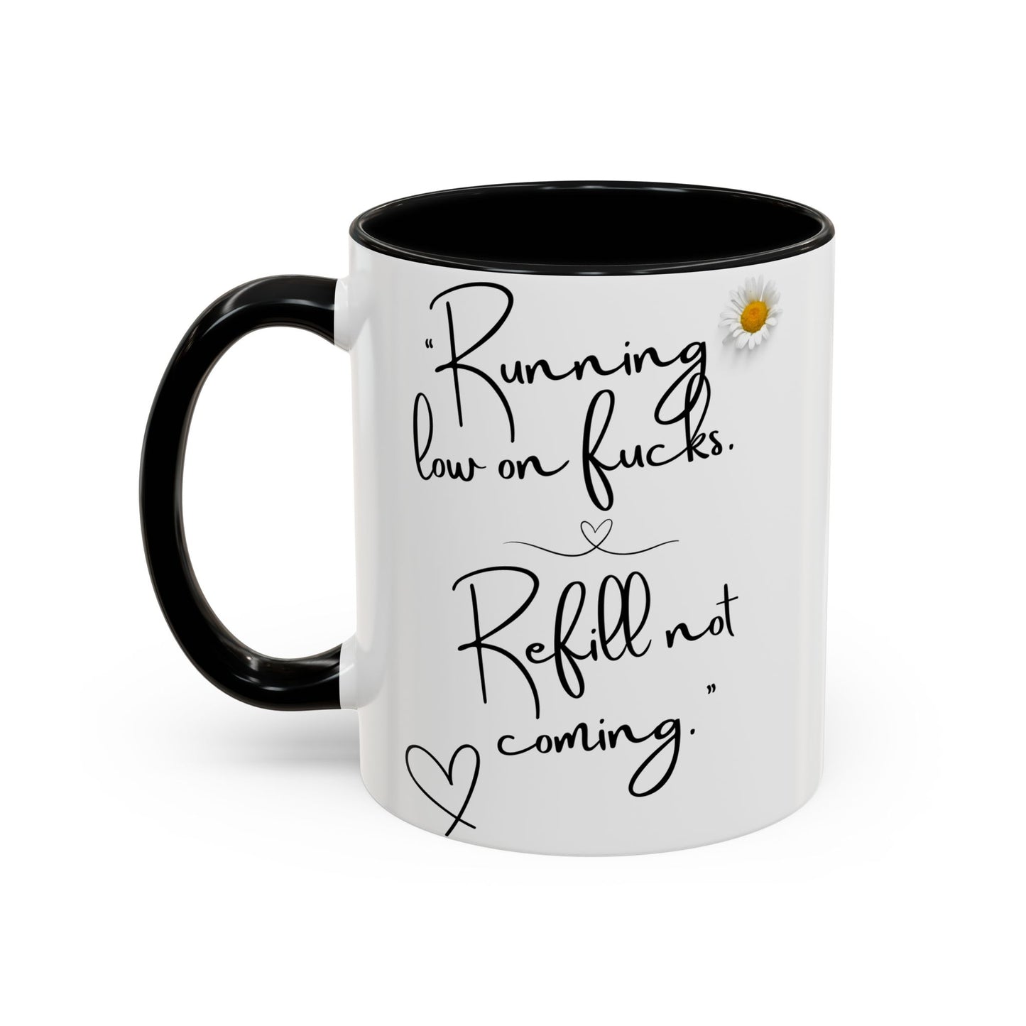 Running low on f**ks Sassy Coffee Mug, Funny Gift for Friends, Office Humour Cup, Birthday Present, Quirky Home Decor, Self-Care Coffee Mug