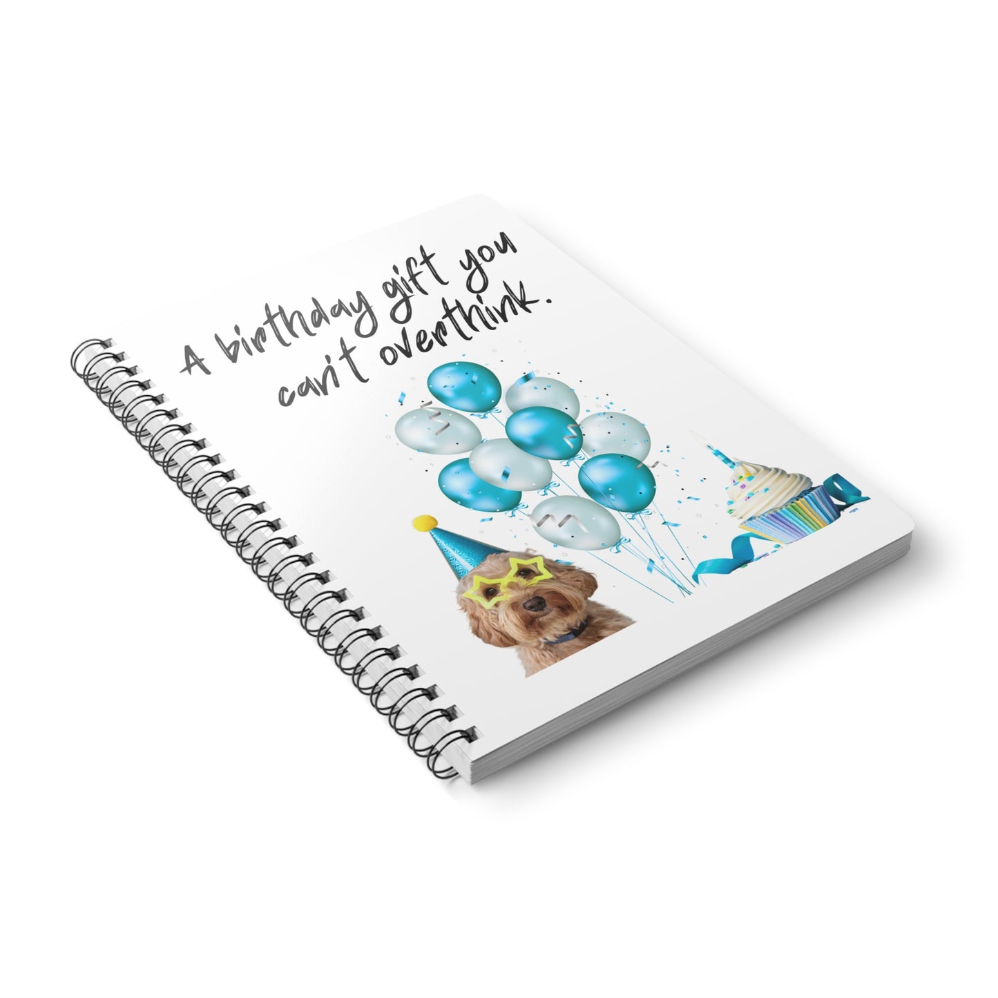 Birthday Gift Softcover Notebook, A5 | Dog Lover Journal, Fun Writing Pad, Cute Gift, Birthday Celebration, Custom Notebook