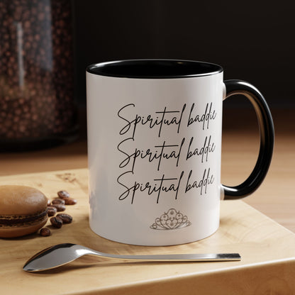 Spiritual Baddie Crown Accent Coffee Mug (11, 15oz)