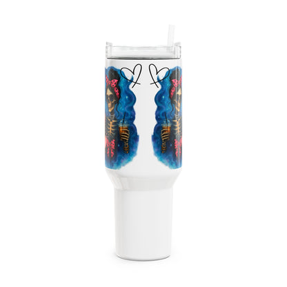 Colourful Skeleton Tumbler, 40oz | Playful and Fun Drinkware for Halloween, Day of the Dead, Party Favours, Gift Idea, Outdoor Activities