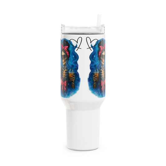 Colourful Skeleton Tumbler, 40oz | Playful and Fun Drinkware for Halloween, Day of the Dead, Party Favours, Gift Idea, Outdoor Activities