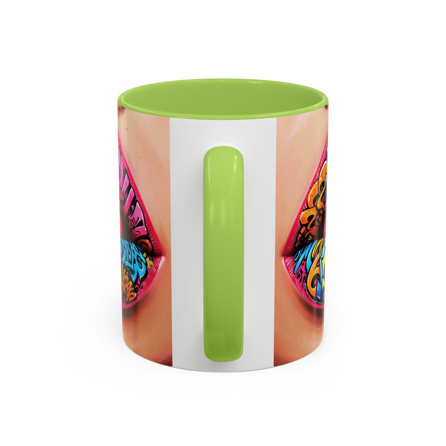 Graffiti Lips Accent Coffee Mug (11, 15oz)