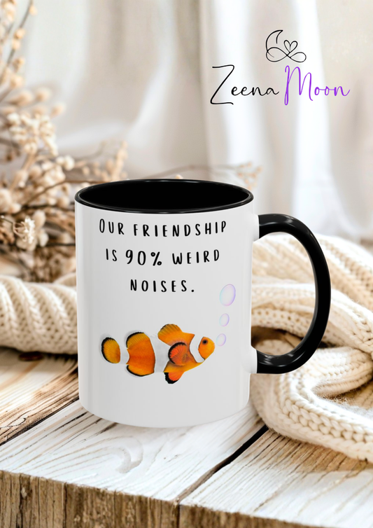 Whimsical Friendship Coffee Mug: Perfect for Best Friends, Fun Gifts, Coffee Lovers, Birthday Present, Everyday Use