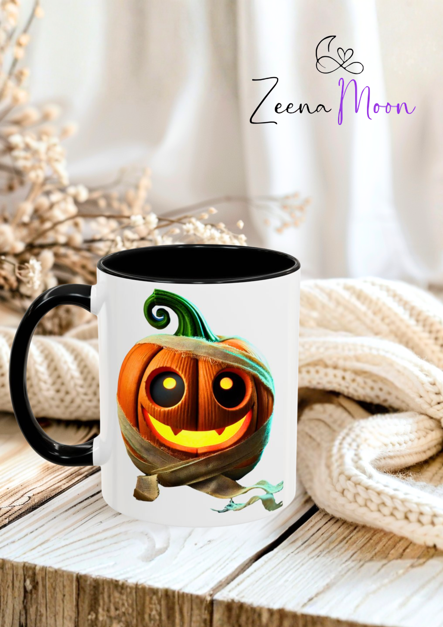 Mummy's Favourite.... Little Nightmare Pumpkin Accent Coffee Mug (11, 15oz)