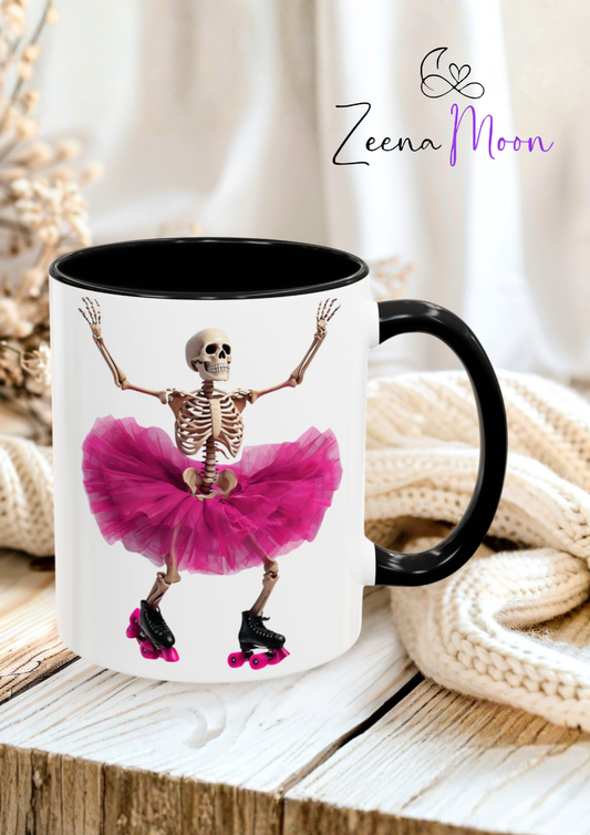 Skater Ghoul Accent Coffee Mug (11, 15oz)