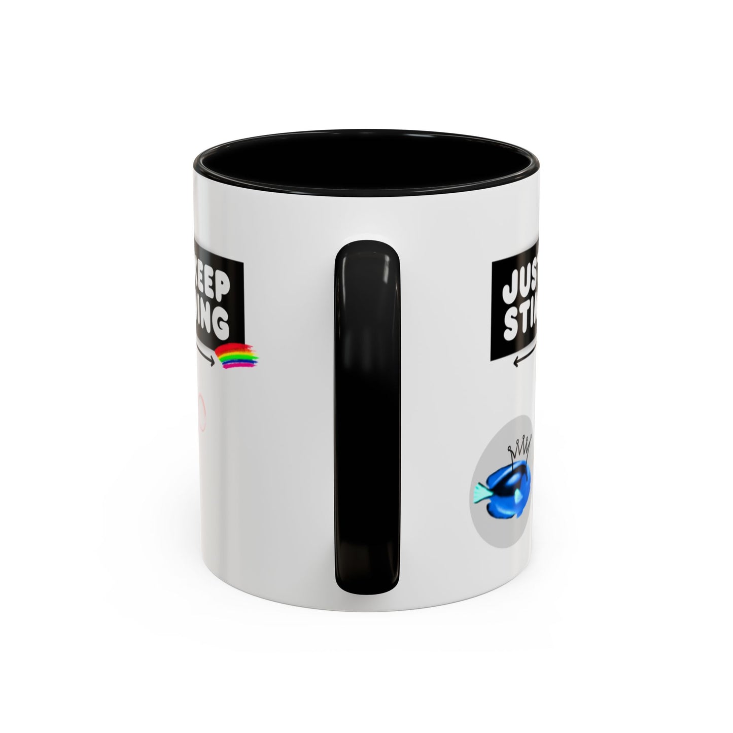 Just Keep Stimming Fish Accent Coffee Mug (11, 15oz)