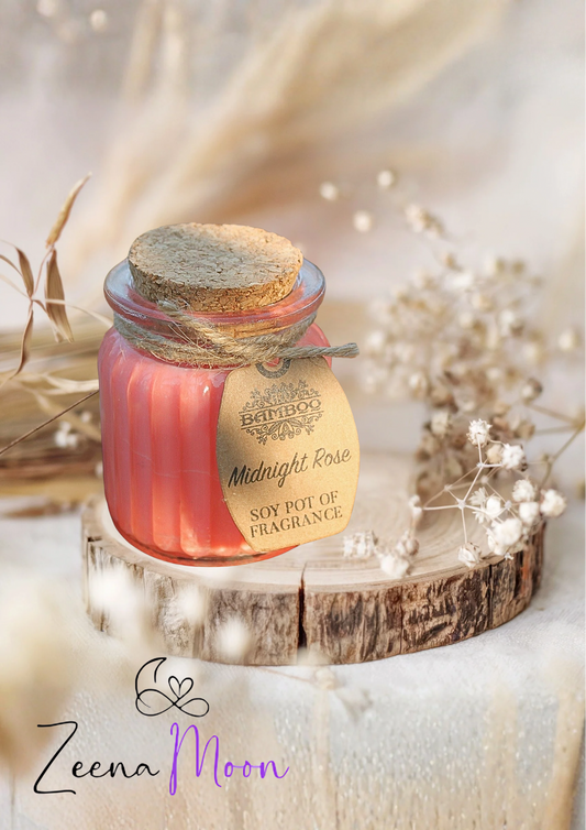 Midnight Rose Soy Pot of Fragrance Candles