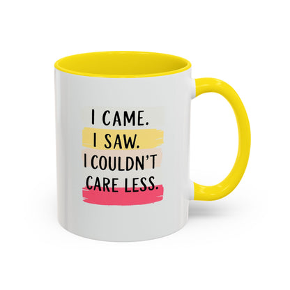I Came, I Saw Coffee Mug - Funny Accent Mug for Home or Office, Gift for Friends, Conversation Starter, Quirky Drinkware