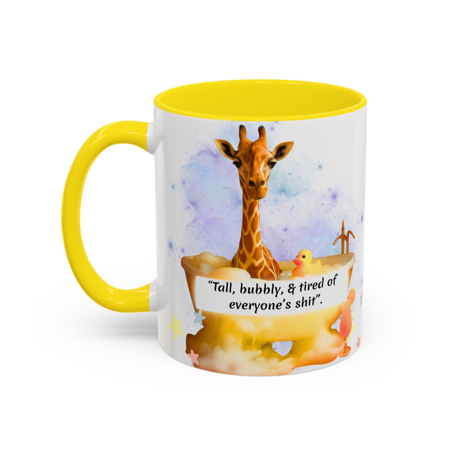 Giraffe Humour Accent Coffee Mug - Funny Gift, Quirky Kitchen Decor, Ideal for Birthdays, Christmas, Office