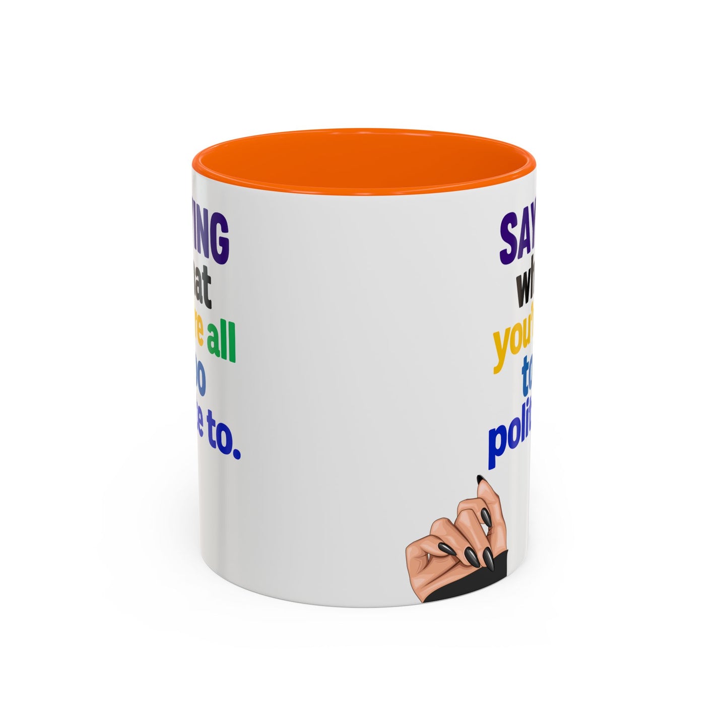 Colourful Accent Coffee Mug with Empowering Quote - Perfect for Gift Giving, Home Office, and Coffee Lovers