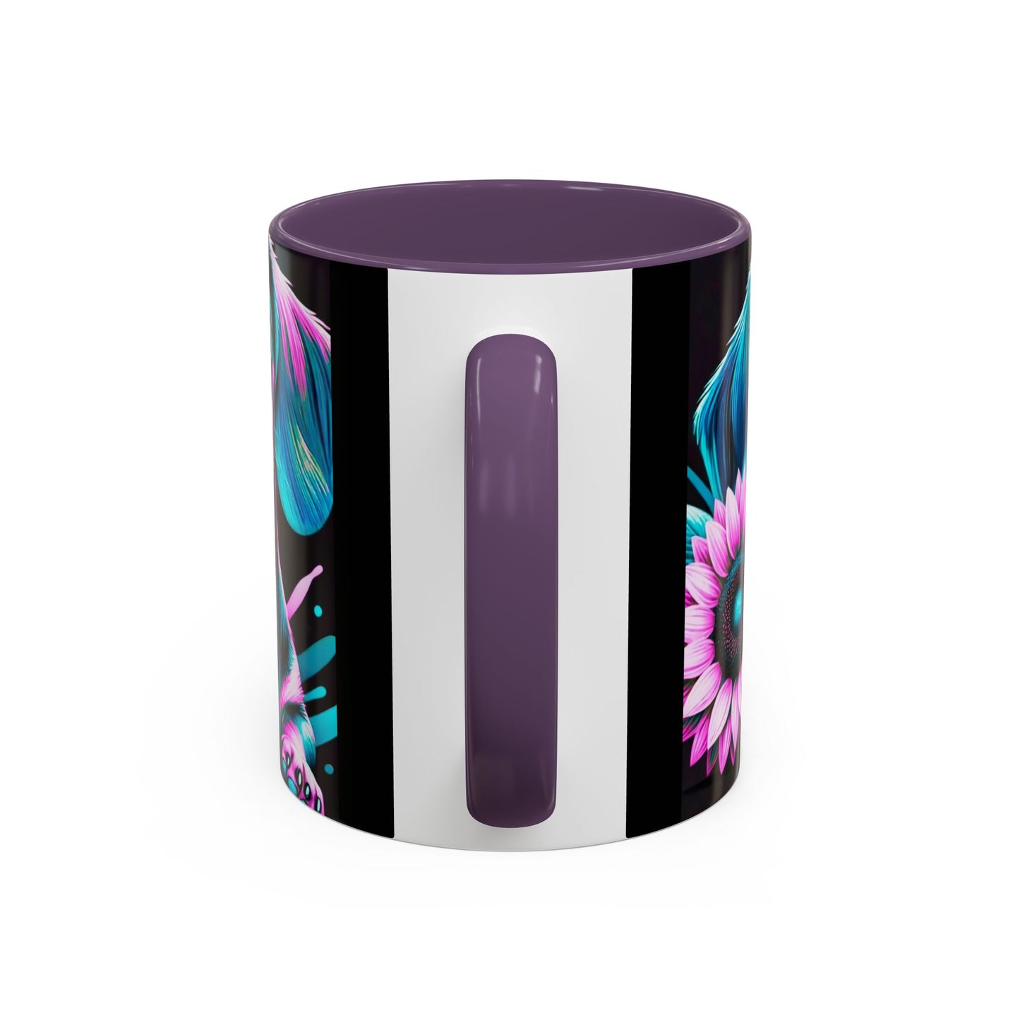 Dachshund Flower Mug Accent Coffee Mug (11, 15oz)