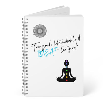 Meditation Notebook, Tranquil & Untouchable Design, Mindfulness Journal, Gratitude Log, Self-Care Gift