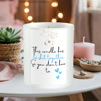 Emotional Support Flame 200g White candle ‘Sandy Bay'