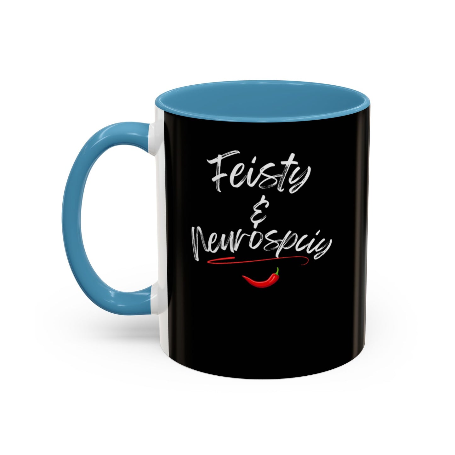 Feisty And Neurospicy Accent Coffee Mug (11, 15oz)
