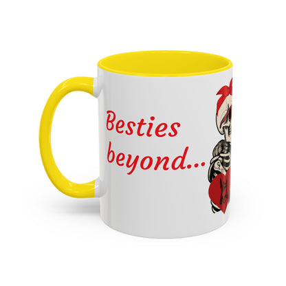 Romantic Skull & Cat Coffee Mug - Perfect for Cat Lovers