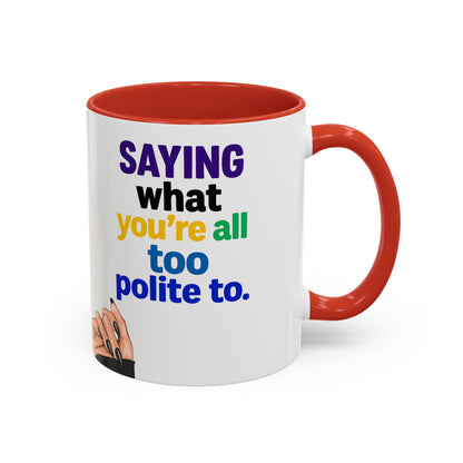 Colourful Accent Coffee Mug with Empowering Quote - Perfect for Gift Giving, Home Office, and Coffee Lovers