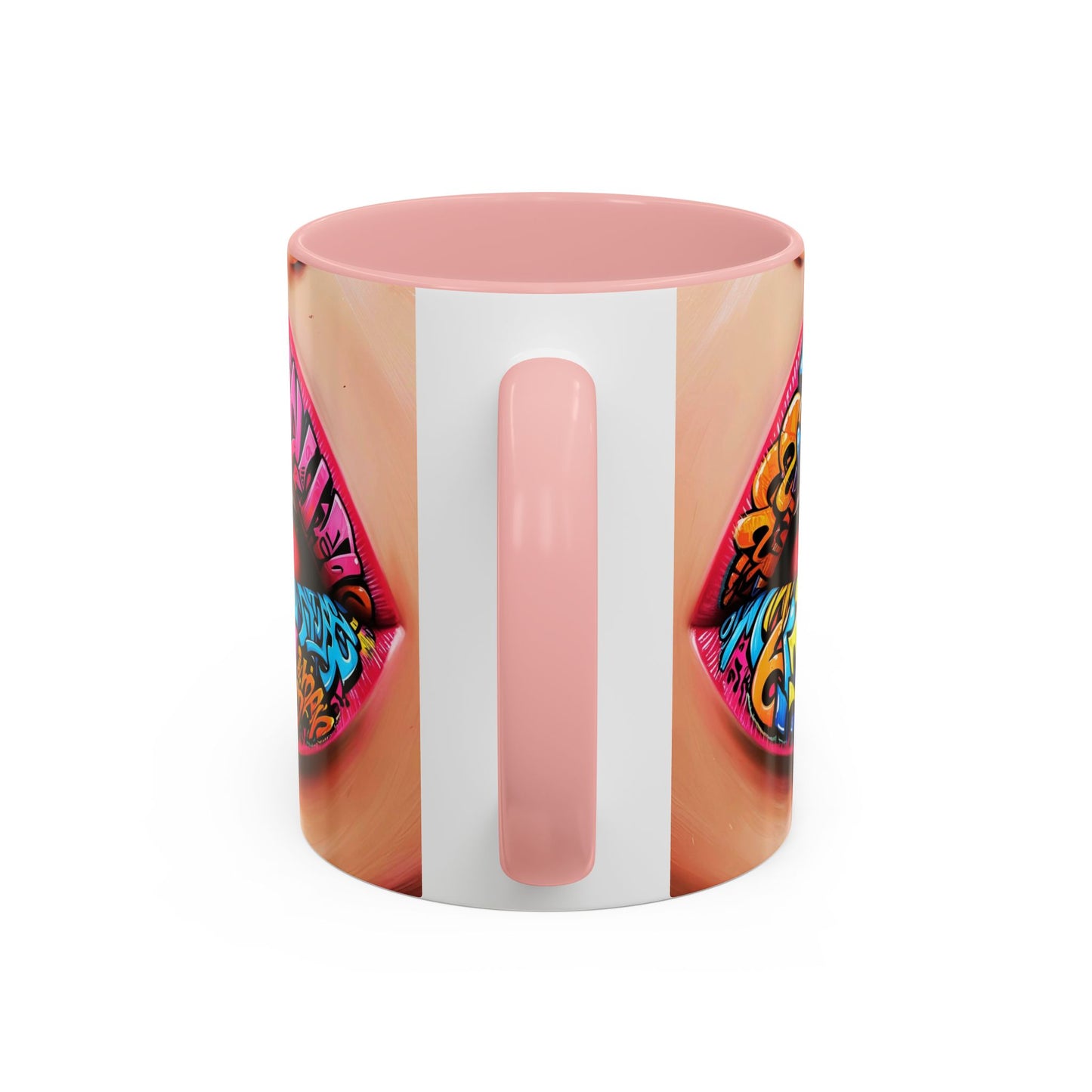 Graffiti Lips Accent Coffee Mug (11, 15oz)