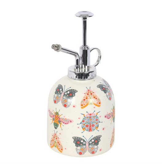 Bug Print Ceramic Plant Mister | Plant Lover Gift UK