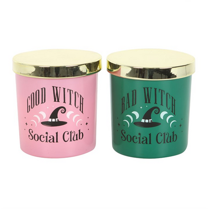 *Set of 2 Good Witch and Bad Witch Scented Glass Candles (12/24)