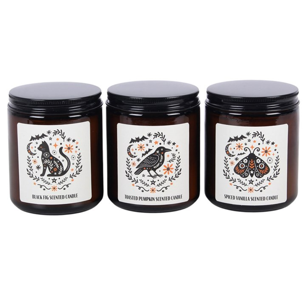 Witchy Scented Candle Gift Set – Black Fig, Vanilla & Pumpkin
