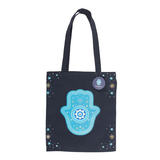 Hamsa Hand Tote Bag | Celestial Protection Bag UK