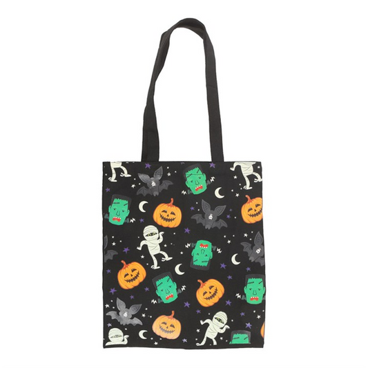 Monster Mash Halloween Tote Bag | Spooky Shopping Bag
