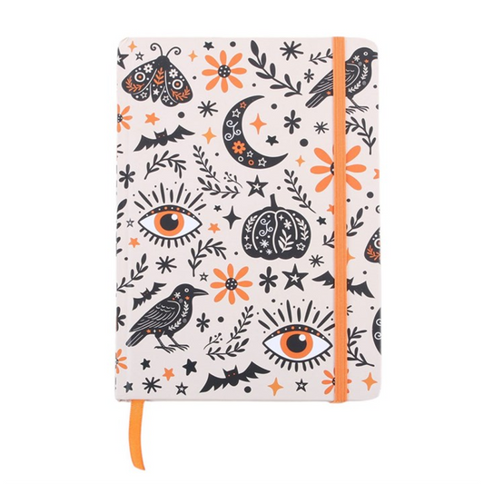 Witchy A5 Notebook – Celestial Folk Art Lined Journal