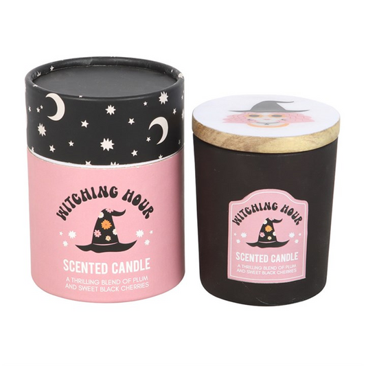 Witching Hour Plum & Black Cherry Candle – Witchy Scented Candle