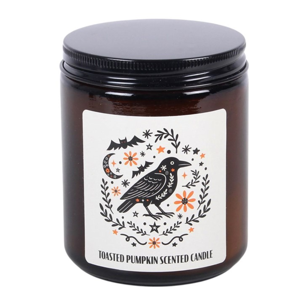 Toasted Pumpkin Scented Candle – Raven Witchy Autumn Candle