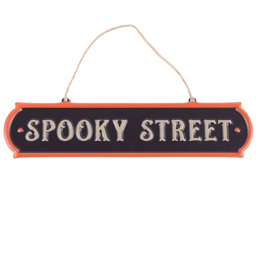 Spooky Street Halloween Hanging Metal Sign – Spooky Wall Decor