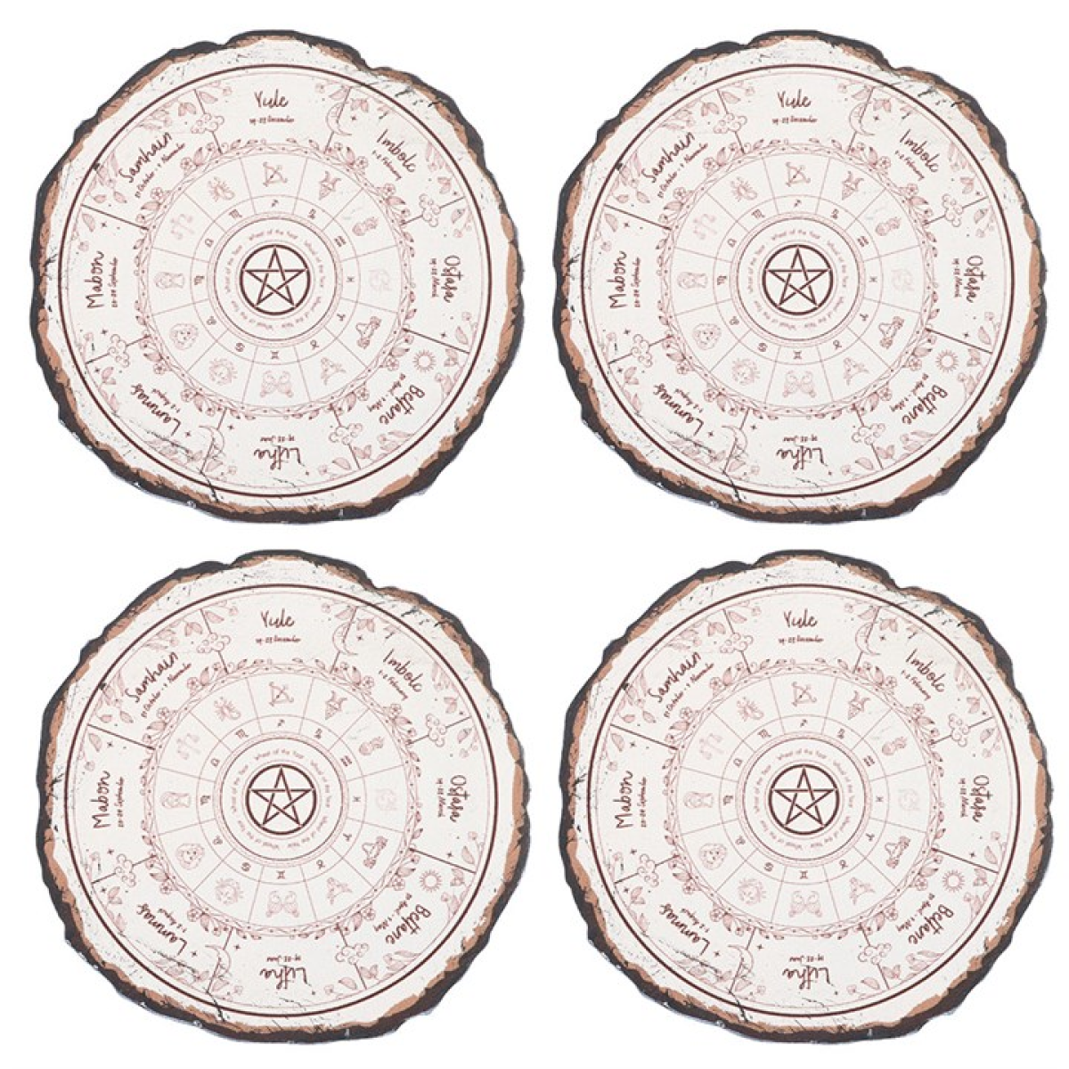 Wheel of the Year Coaster Set