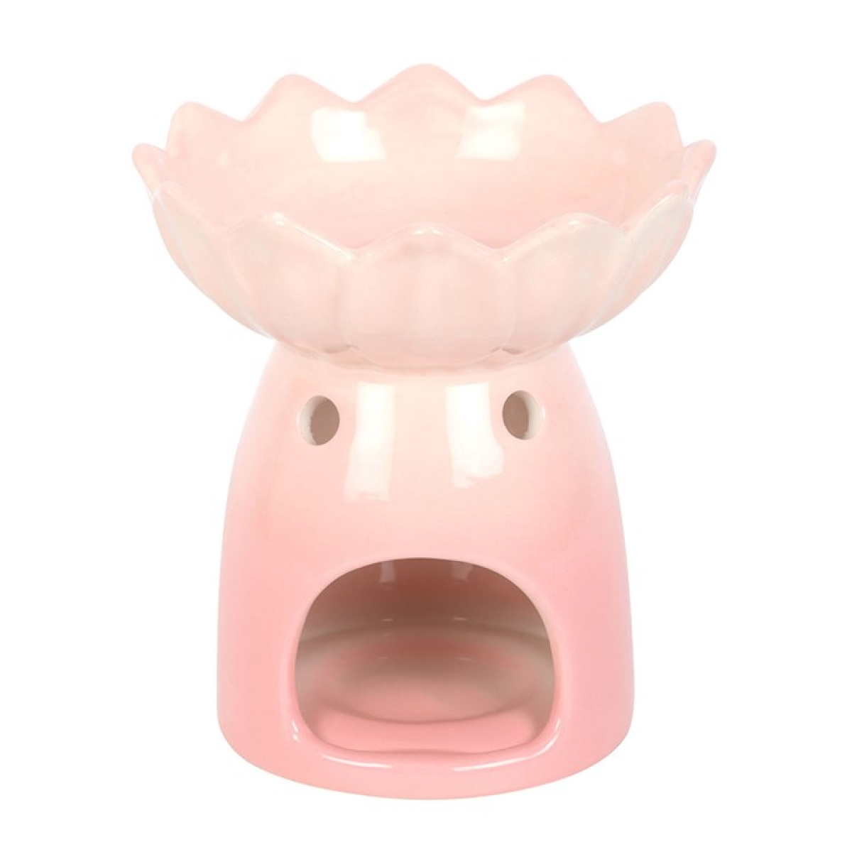 *Pink Water Lily Ceramic Oil Burner and Wax Warmer (12/24)