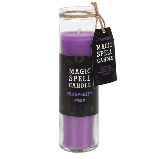 Prosperity Lavender Magic Spell Candle – 7 Day Ritual Candle