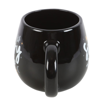 My Scary Movie Mug – Black Halloween Bat & Moon Mug 490ml