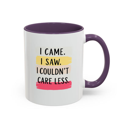 I Came, I Saw Coffee Mug - Funny Accent Mug for Home or Office, Gift for Friends, Conversation Starter, Quirky Drinkware