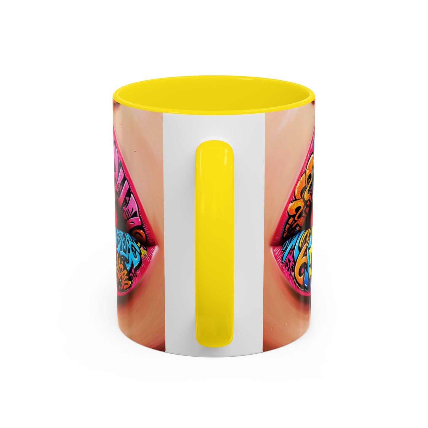 Graffiti Lips Accent Coffee Mug (11, 15oz)