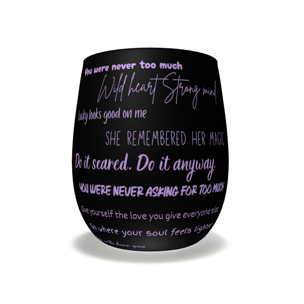 Empowerment Affirmation Glass | Inspirational Drinking Glass