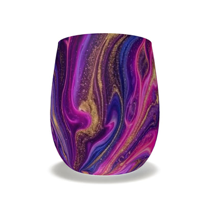Amethyst Dream Abstract Marble Water Glass