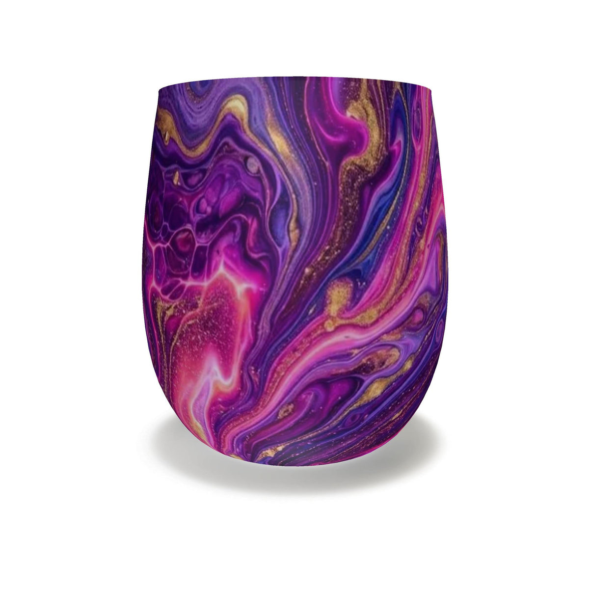 Amethyst Dream Abstract Marble Water Glass