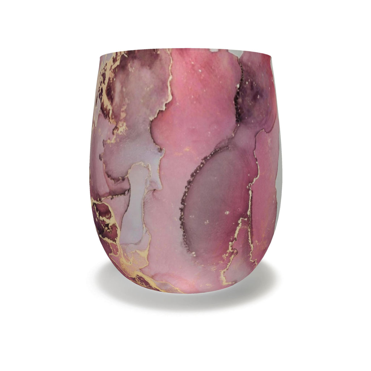 Rose Quartz Dream Pink Marble Water Glass
