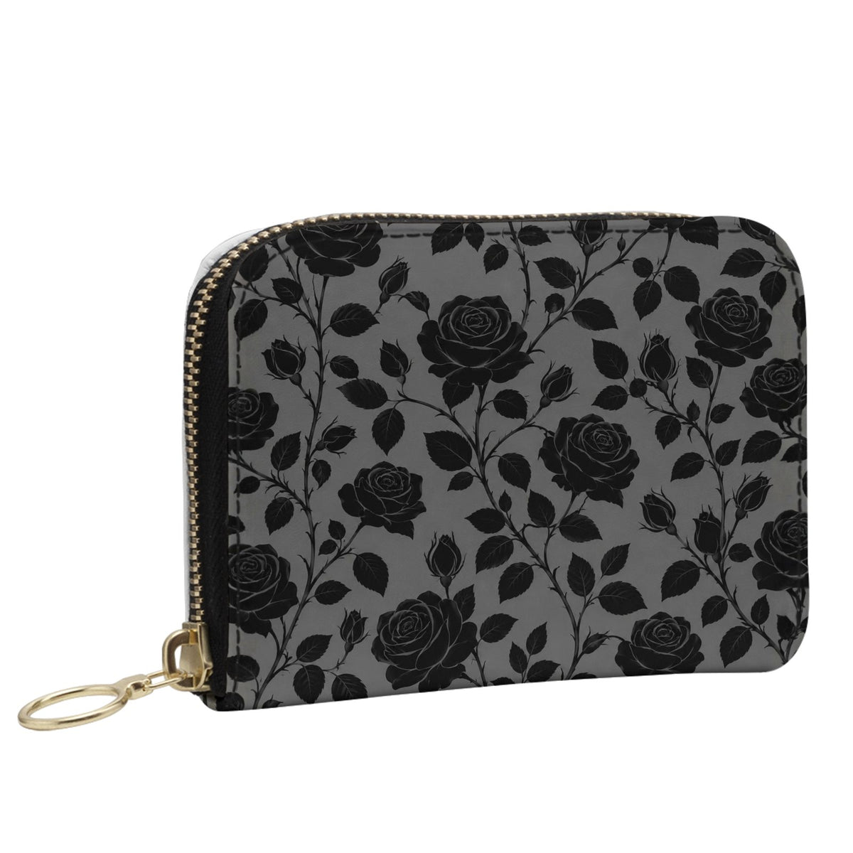 Midnight Rose Small Zip Purse