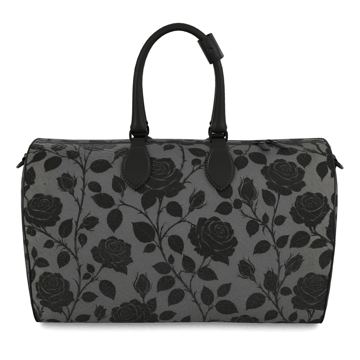 Midnight Rose Designer Nappa Leather Duffle Bag