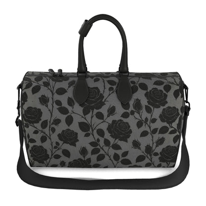 Midnight Rose Designer Nappa Leather Duffle Bag