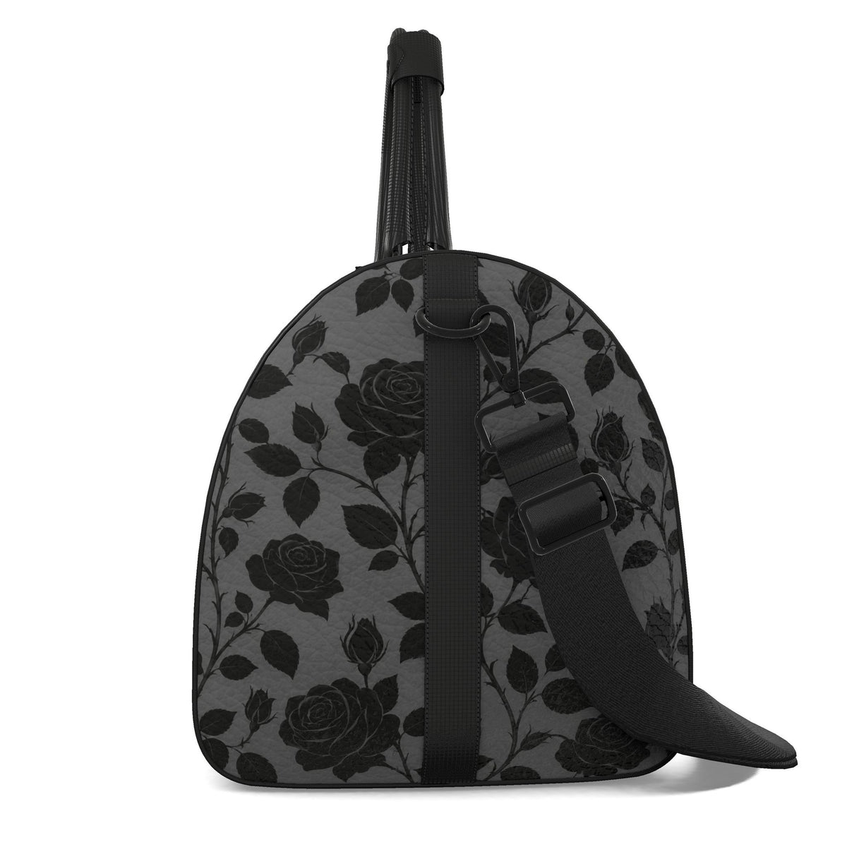 Midnight Rose Designer Nappa Leather Duffle Bag