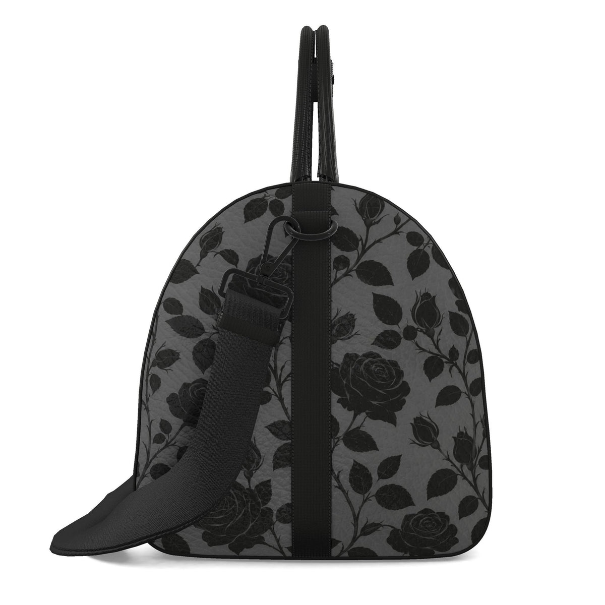 Midnight Rose Designer Nappa Leather Duffle Bag