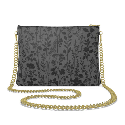 Midnight Meadow Designer Chain Crossbody Bag