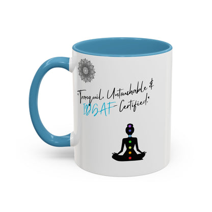 Tranquil Meditation Coffee Mug | Mindfulness Gift, Yoga Lover Mug, Wellness Decor, Personalized Tea Cup, Chakra Coffee Mug