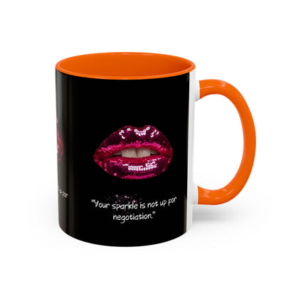 Sparkle Lips Accent Coffee Mug (11, 15oz)