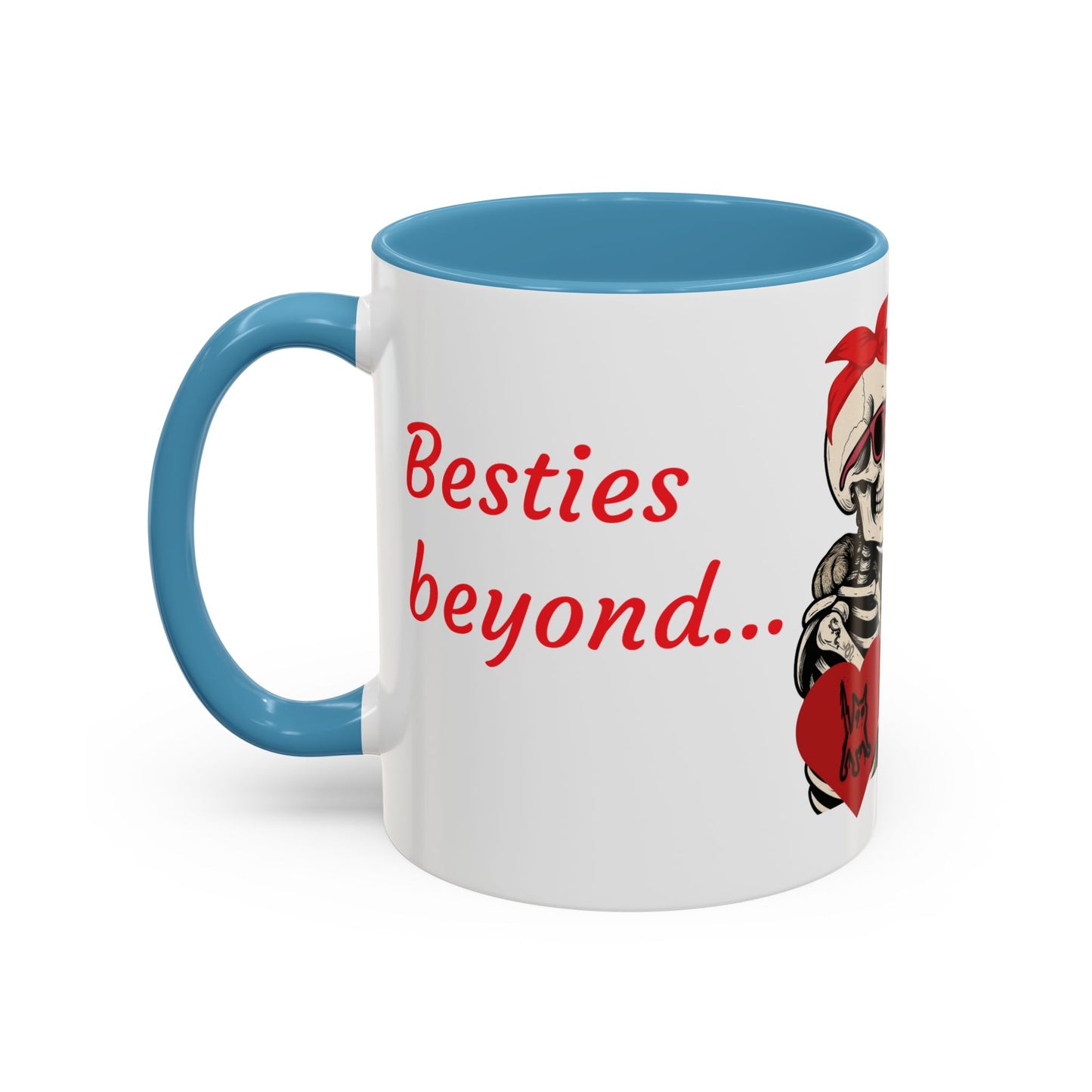Romantic Skull & Cat Coffee Mug - Perfect for Cat Lovers